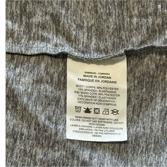 Nike Dri-Fit Plus Size 2X Quarter-Zip Pullover | Thumbholes | Gray Active Top - Picture 8 of 14